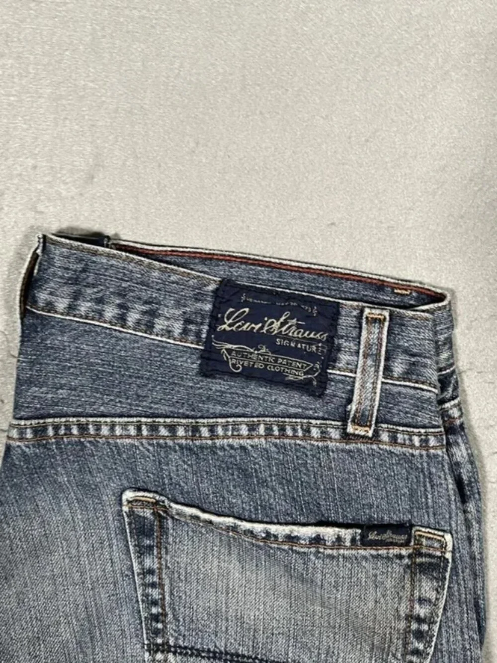Levi’s Low Straight Light Blue Denim Jeans Vintage Mens W34 I30